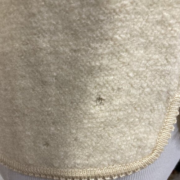 Vtg Tally Ho Cardigan Sweater Jacket Womens 8 Off-White Gold Secretary Old Money - Picture 5 of 14